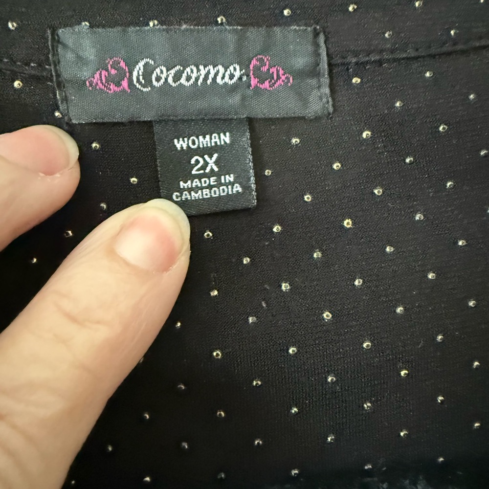 Cocomo Black Button-Up Blouse - Picture 4 of 9